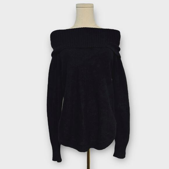 Moth Anthropologie Georgia Cowl Neck Tunic Sweater Black Size XS - Picture 2 of 6